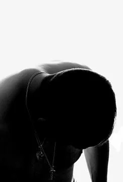 Silhouette of a man Fotos de archivo