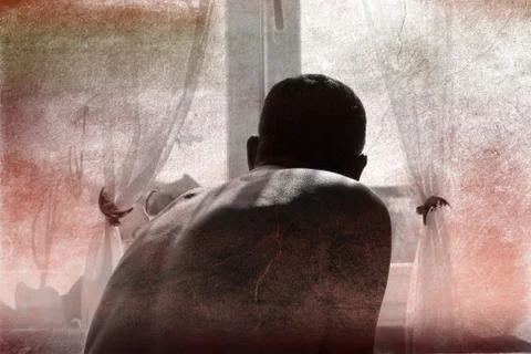 Silhouette of a man Stock Photos