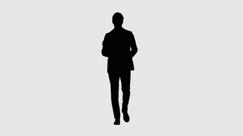 Silhouette Man walking and looking at wa... | Stock Video | Pond5