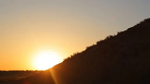 Silhouette Man Walking Stock Footage 89929534