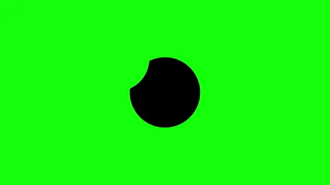 Silhouette of motion graphic sun and moon. Alternate day and night. Stock Footage 335582916