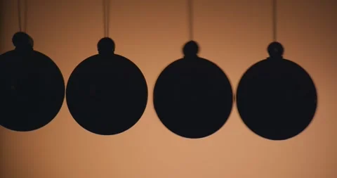 Silhouette of Newton's Cradle Stock Footage 336744044