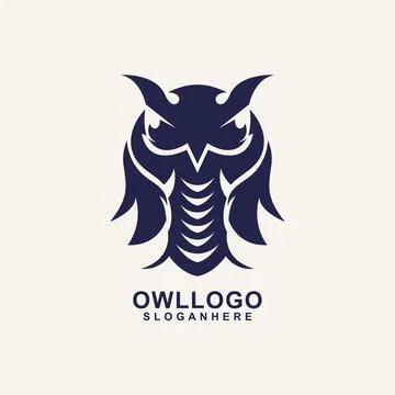 Silhouette owl Stock Illustration