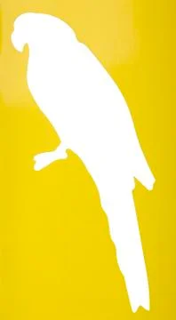 Silhouette of a parrot Stock-Illustration