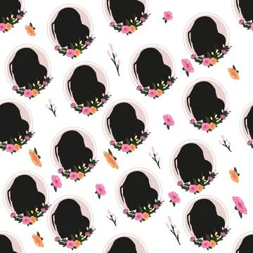 Silhouette pattern Stock Illustration