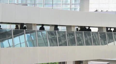 Silhouette Pedestrian Stock Footage 11426717