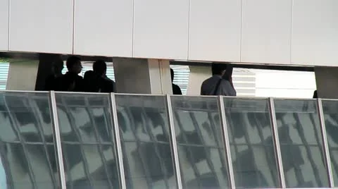 Silhouette Pedestrian Stock Footage 11426728