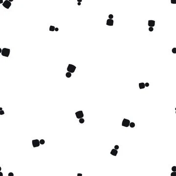 Silhouette of people seamless pattern Stock Illustration
