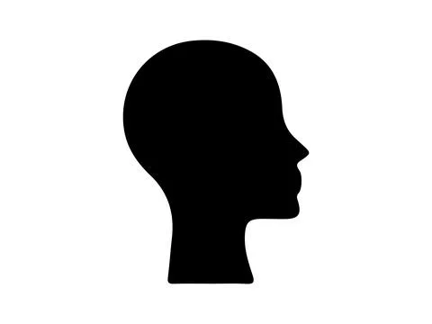 Silhouette of a person vector on a white background Stock-Illustration