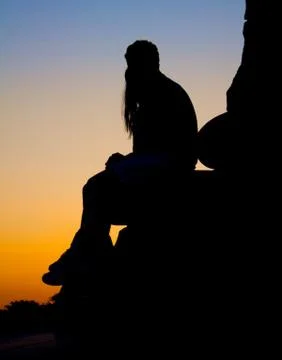 Silhouette 스톡 사진