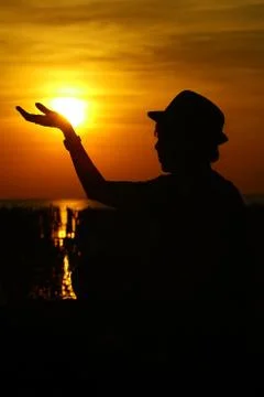 Silhouette Foto stock