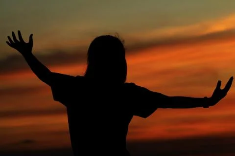 Silhouette Foto stock