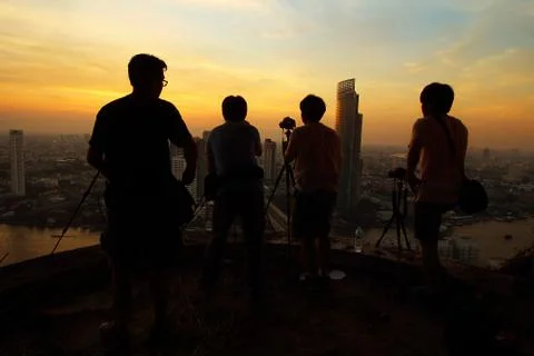 Silhouette Foto stock