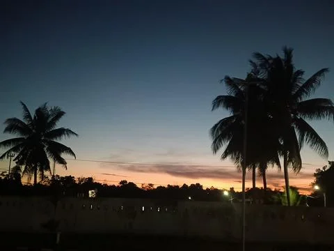 Silhouette Foto stock