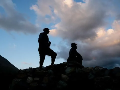 Silhouette Foto stock