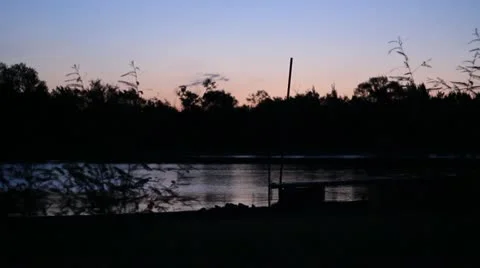 Silhouette of the Pier Video stock 12274627