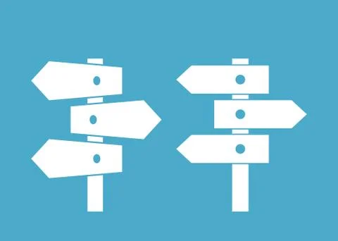 Silhouette pointers set Stock Illustration