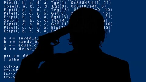 Silhouette program man gun suicide Video stock 71785086