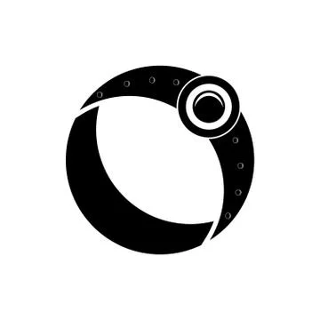 Silhouette of a ring Stock Illustration