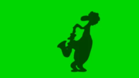 SILHOUETTE OF SAXOPHONE PLAYER Stock Footage 146126740