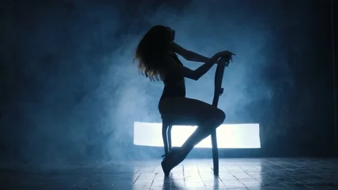 Silhouette of a sexy girl dancing an ero... | Stock Video | Pond5