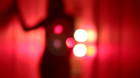 Silhouette of a sexy woman in high heels dancing and coming closer Stock Footage 59553158