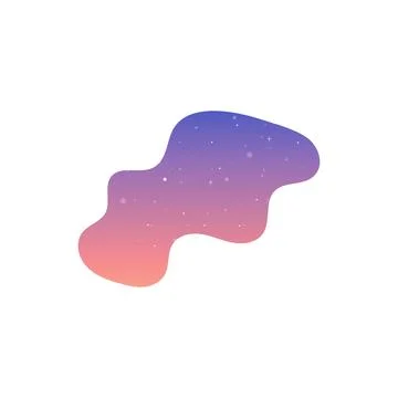 Silhouette shiny spot, blot . Vector illustration gradient Illustrazione stock