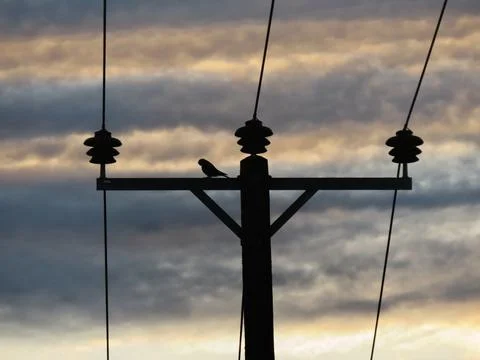 Silhouette in the Sky Stock Photos