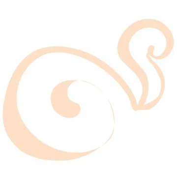 Silhouette of a snail on a white background. vector Stock Illustration