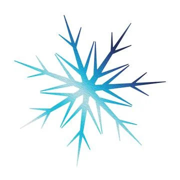 Silhouette Snowflake with blue background Stock Illustration