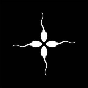 Silhouette of the Sperm Stock Illustration