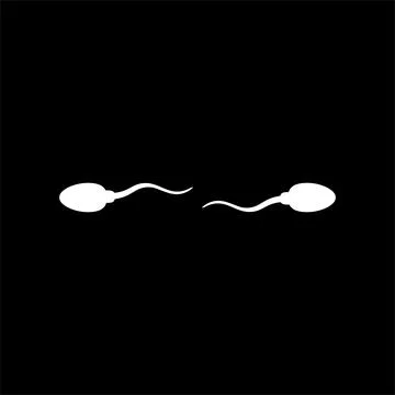 Silhouette of the Sperm Stock Illustration