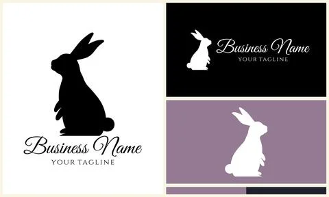 Silhouette squirrel vector logo template 스톡 일러스트