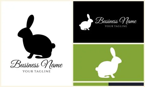 Silhouette squirrel vector logo template Stockillustratie