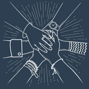 Silhouette of a successfully concluded transaction i Stock Illustration