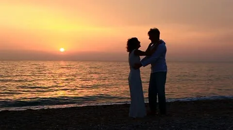 Silhouette On Sunset Stock-Footage 22424369