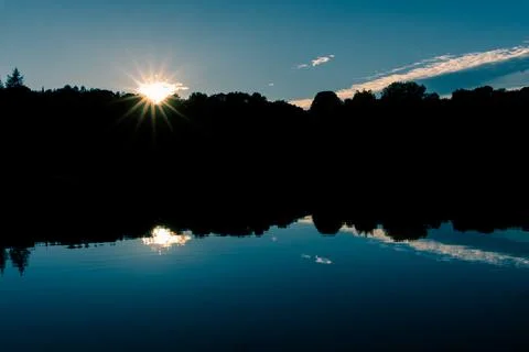 Silhouette Sunset Stock Photos