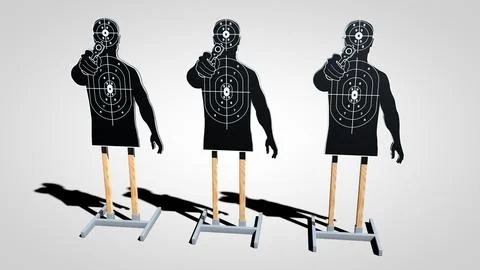Silhouette Target Stand 3D Model