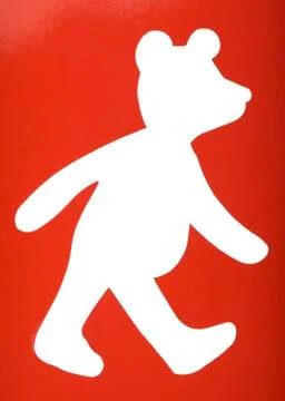 Silhouette of a teddy bear Ilustração Stock