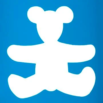 Silhouette of a teddy bear Ilustração Stock