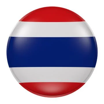 Silhouette of Thailand button Stock Illustration
