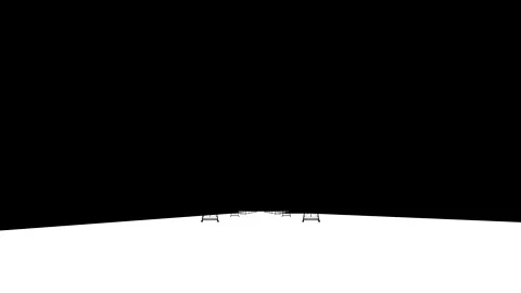 Silhouette of Towers Under A Massive Dark Structure In Stark Contrast 動画素材 341780342