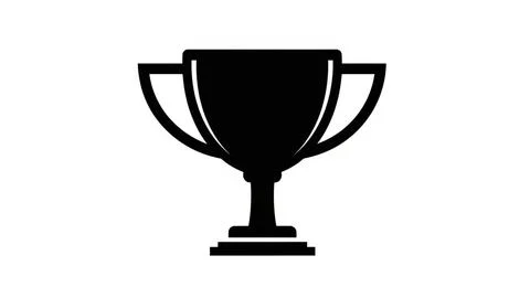 Silhouette of a trophy Stock Illustration