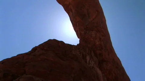 Silhouette of Turret Arch 스톡 동영상 201985