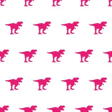 Silhouette Tyrex Pattern Pink Stock Illustration