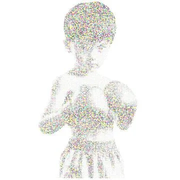 A silhouette vector from basic shape of a boxer athlete exercise routine Stock Illustration