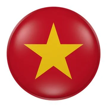 Silhouette of Vietnam button Stock Illustration