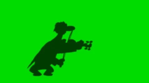 SILHOUETTE OF VIOLINIST Video stock 146126385