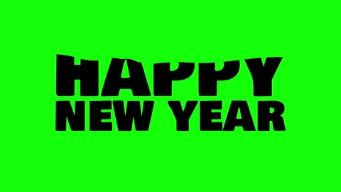 Silhouette of water surface rising transform to Happy New Year. 스톡 동영상 339163708