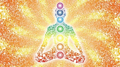 Silhouette of a yogi on the background of the openwork rotating mandala 스톡 동영상 110457537